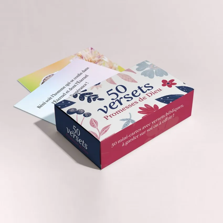 COFFRET 50 VERSETS PROMESSES DE DIEU