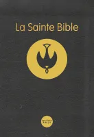 BIBLE COLOMBE SEMIRIGIDE NOIRE TRANCHE OR