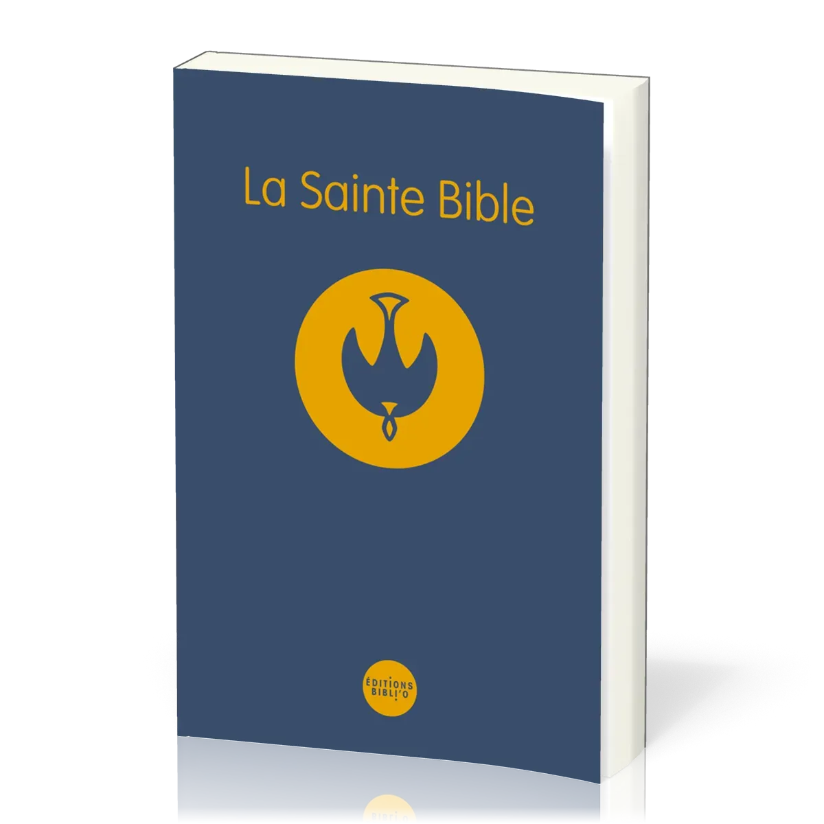 BIBLE COLOMBE SOUPLE BLEU BROCHEE