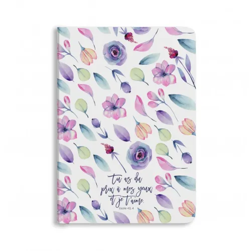 CARNET FLORAL - TU AS DU PRIX A MES YEUX ET JE T'AIME