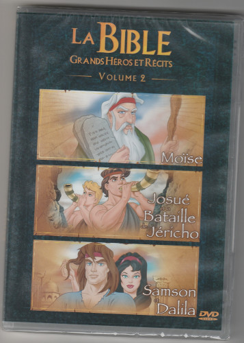 BIBLE GRANDS HEROS ET RECITS VOL2 DVD -  MOÏSE,JOSUE,SAMSON