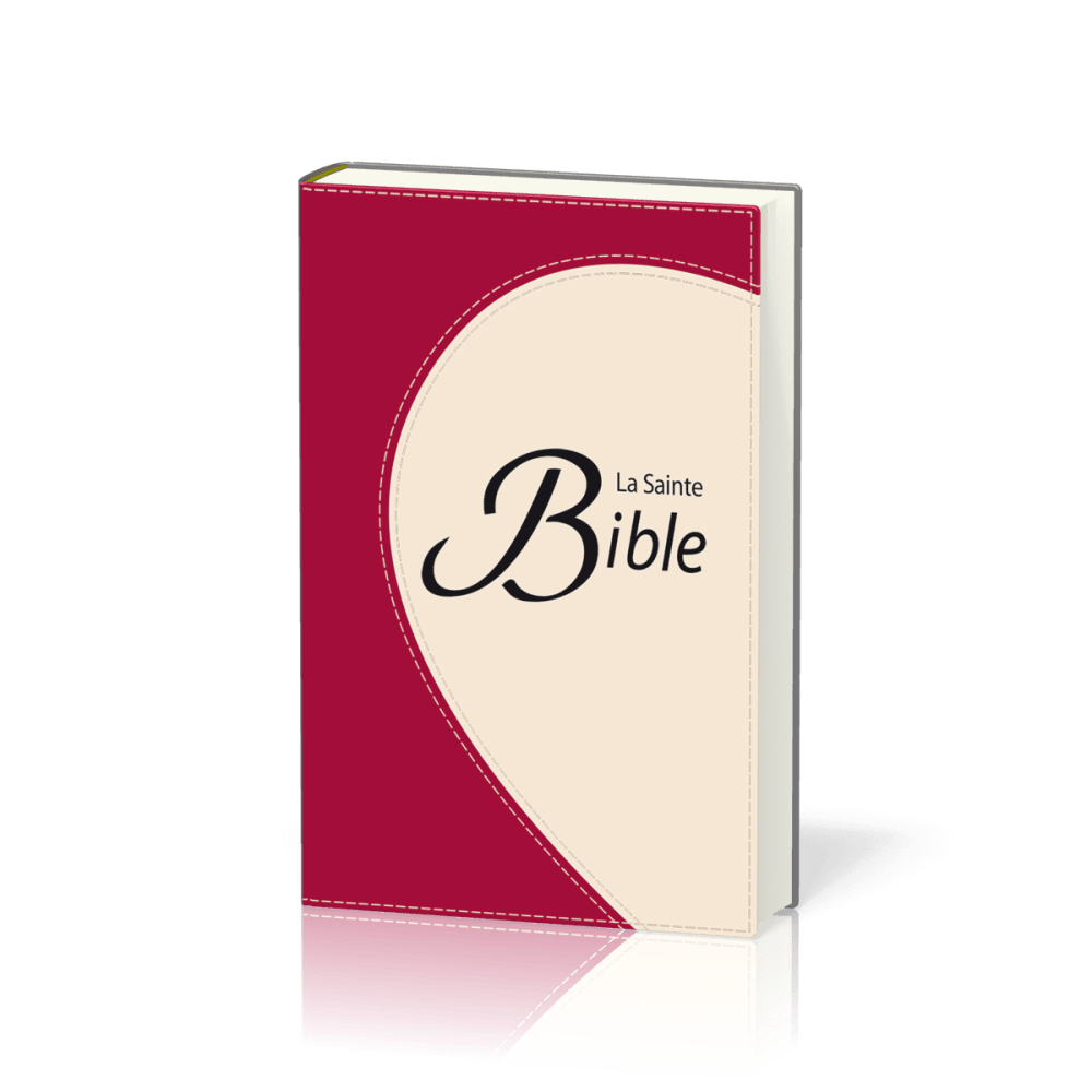 BIBLE COMPACTE SEGOND 1910 SOUPLE DUOTONE FRAMBOISE TRANCHE DOREE
