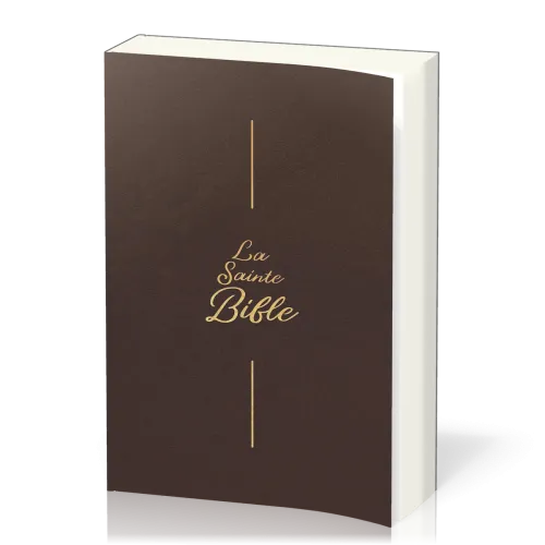 BIBLE SEGOND 1910 GROS CARACTERES SOUPLE BRUN