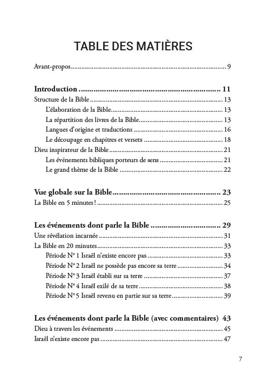 BIBLE TOUTE UNE HISTOIRE (LA)