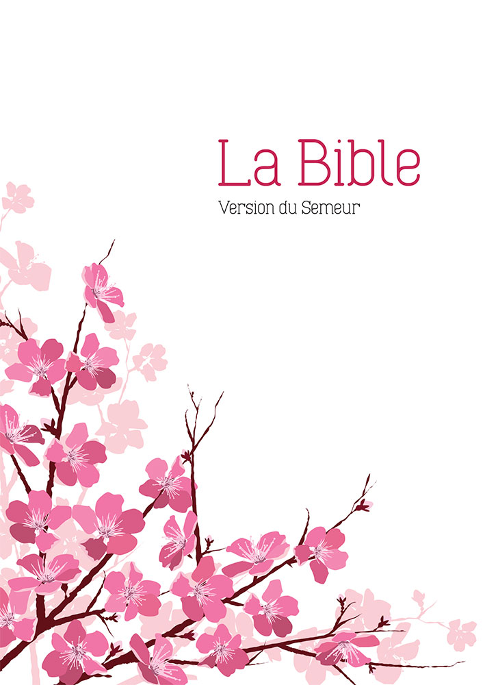 BIBLE SEMEUR 2015 SOUPLE TEXTILE AMANDIER TRANCHE BLANCHE