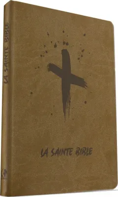 BIBLE SOUPLE BEIGE MOTIF CROIX - 988
