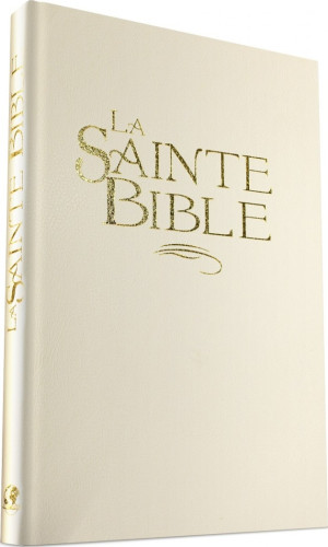 BIBLE CONFORT RIGIDE BLANC TRANCHE OR - 904