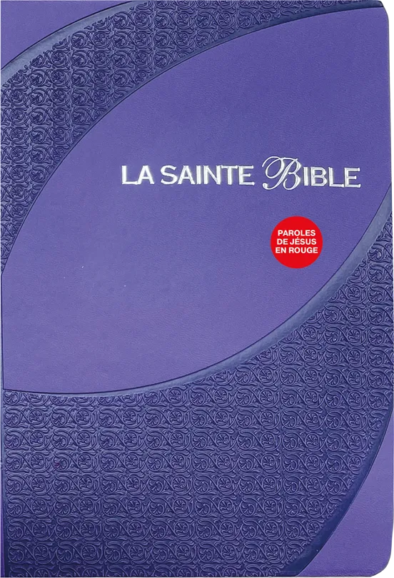 BIBLE SEGOND 1910 SOUPLE SIMILICUIR VIOLETTE - ONGLETS