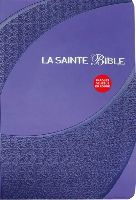 BIBLE SEGOND 1910 SOUPLE SIMILICUIR VIOLETTE - ONGLETS
