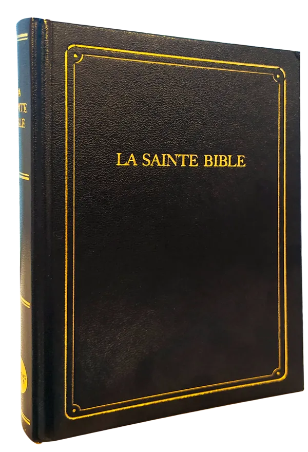 BIBLE SEGOND 1910 MINIATURE RIGIDE SIMILICUIR NOIR ONGLETS