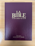 BIBLE THOMPSON COLOMBE SIMILI CUIR RIGIDE GRENAT