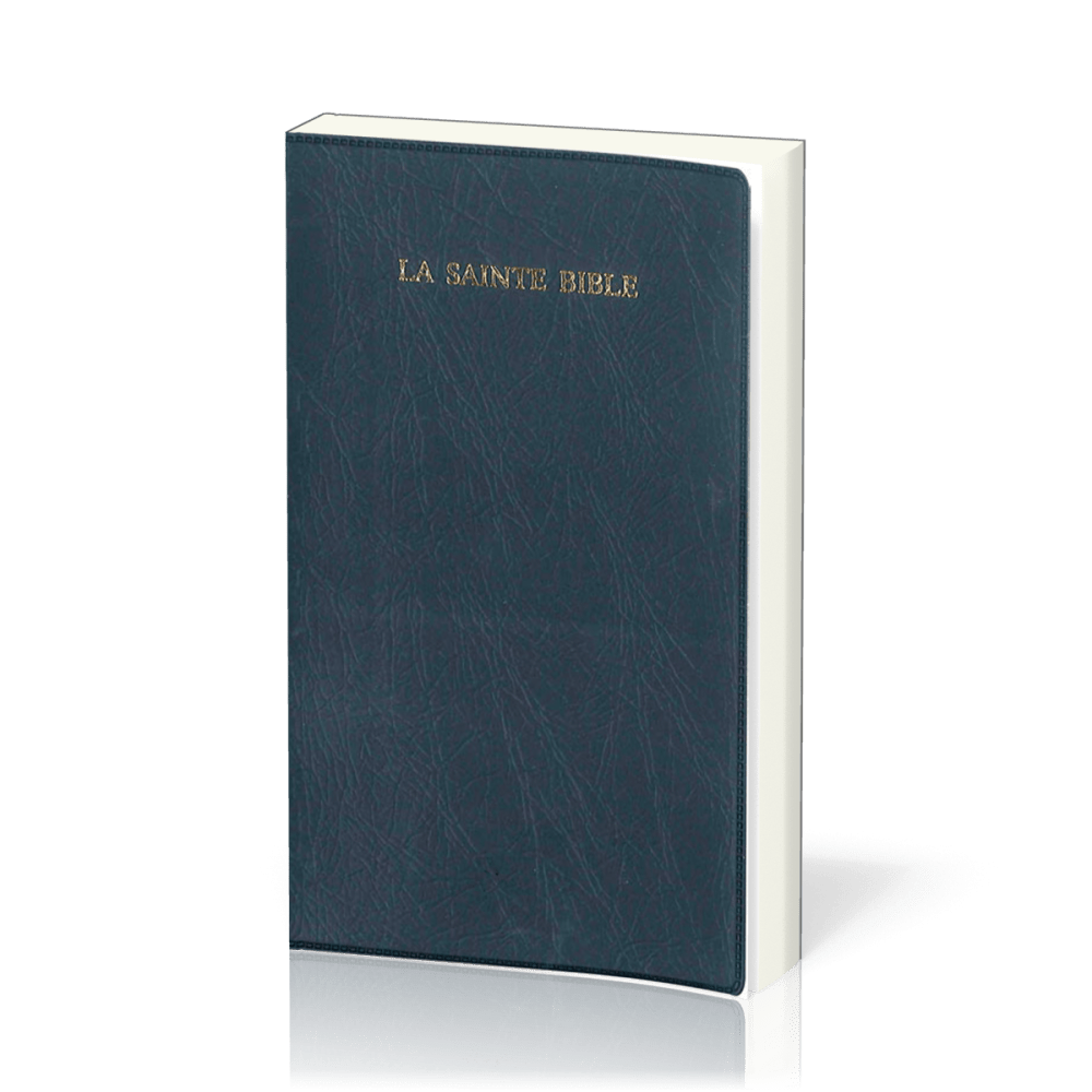 BIBLE SEGOND 1910 ONGLETS VINYLE MARINE AVEC REFERENCE