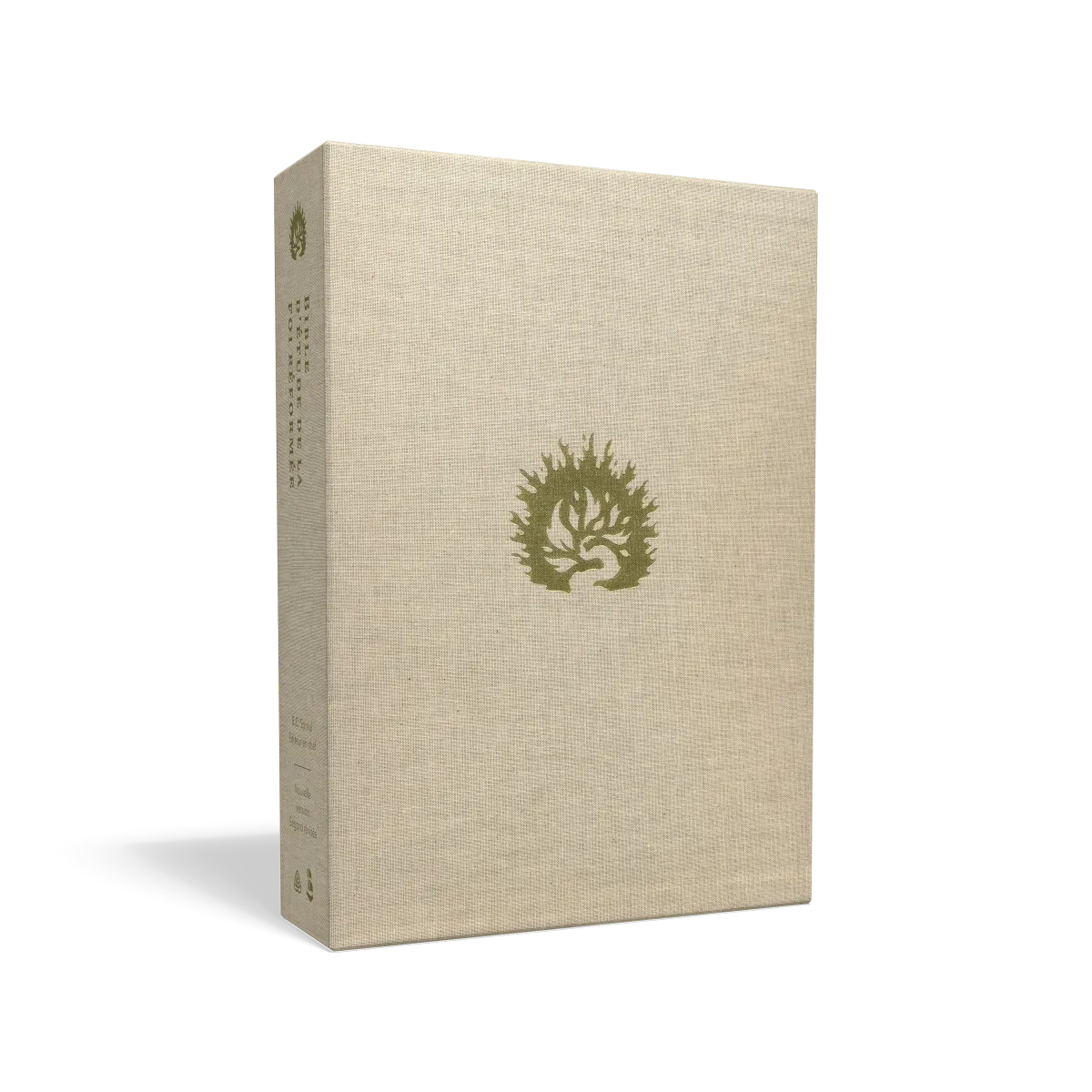 BIBLE COLOMBE ETUDE DE LA FOI REFORMEE SIMILI CUIR SOUPLE BLANCHE TANCHE OR SIGNET