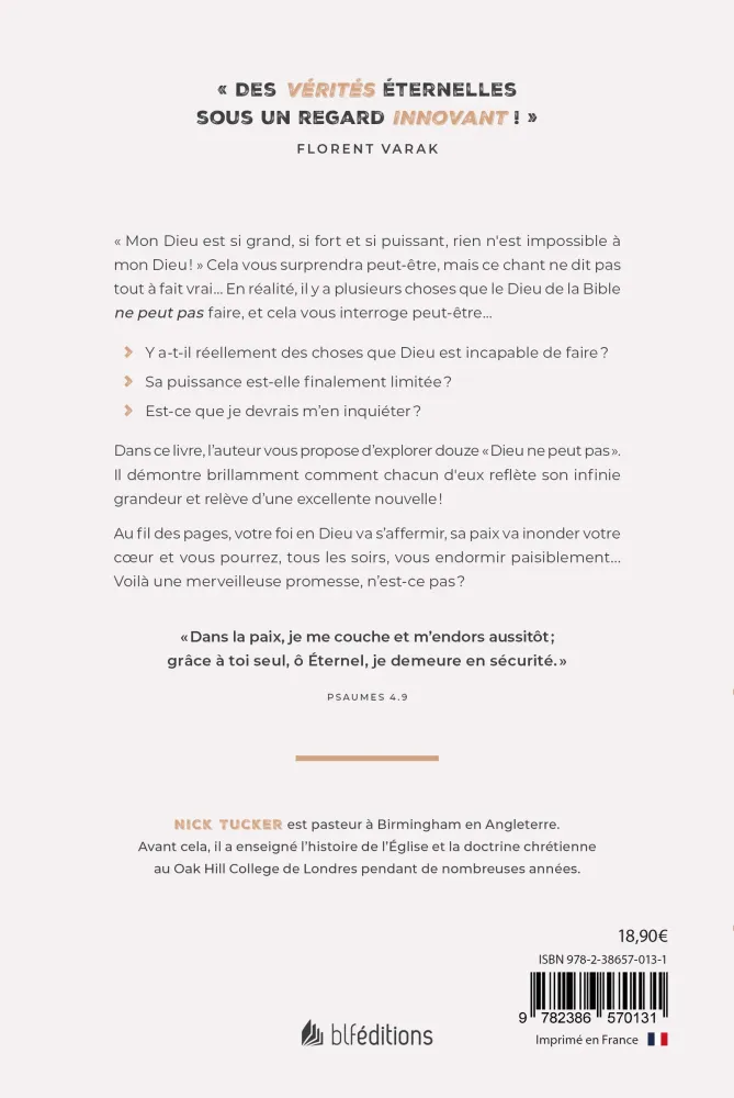 12 CHOSES QUE DIEU NE PEUT PAS FAIRE - ET COMMENT ELLES VOUS AIDERONT A MIEUX DORMIR