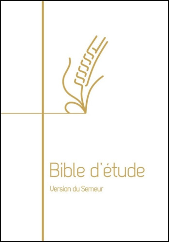 BIBLE SEMEUR 2015 ETUDE SOUPLE BLANCHE TRANCHE DOREE