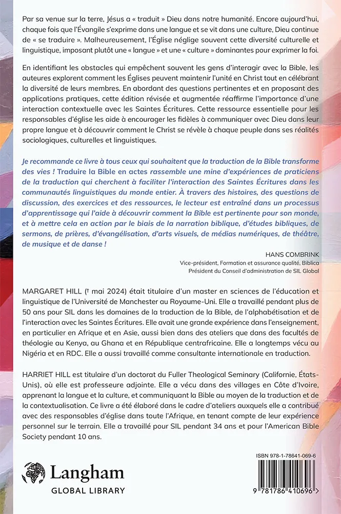 TRADUIRE LA BIBLE EN ACTES