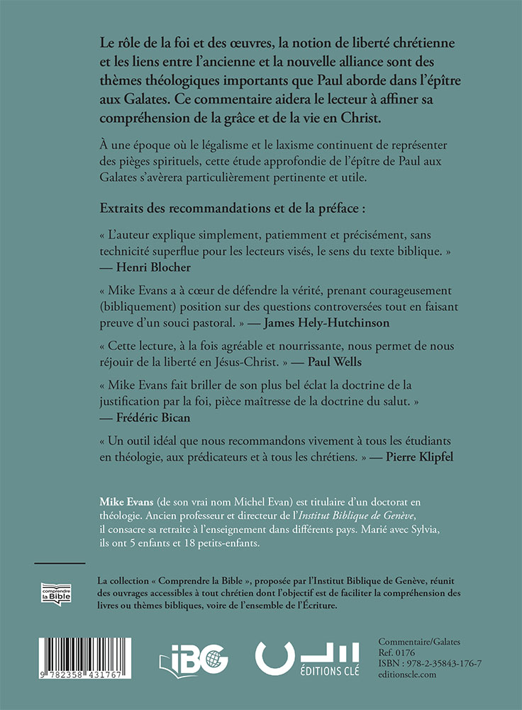 GALATES - COMMENTAIRE BIBLIQUE