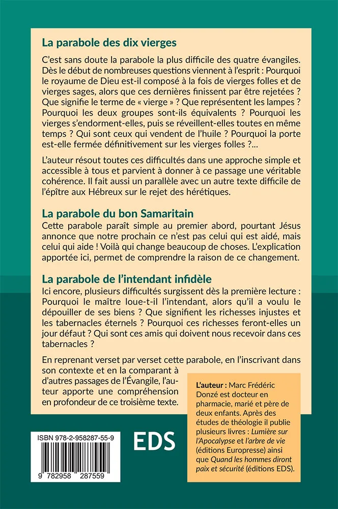 GRANDES DIFFICULTES DE LA BIBLE (LES) - TOME 2 - LA PARABOLE DES DIX VIERGES ET DEUX AUTRES PARABOLE