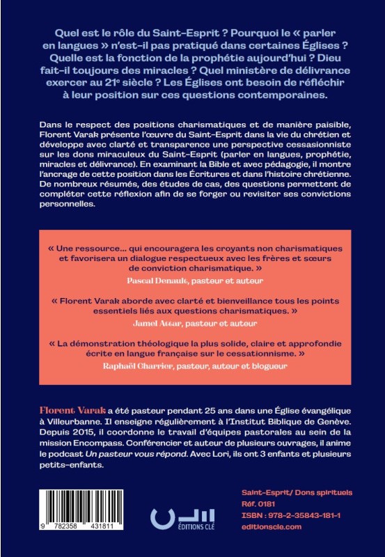 SAINT-ESPRIT & DONS SPIRITUELS - LES ENJEUX ACTUELS