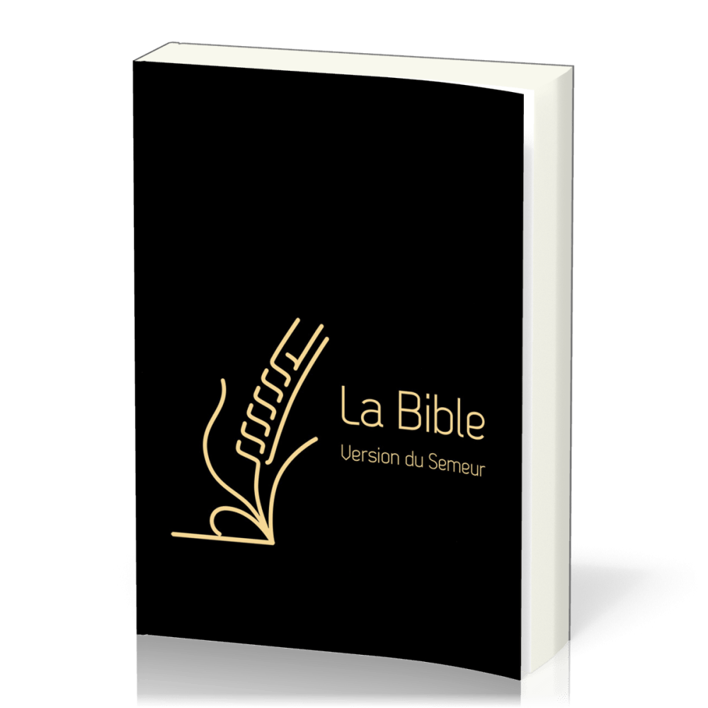 BIBLE SEMEUR 2015 GROS CARACTERES SEMI SOUPLE TEXTILE NOIR