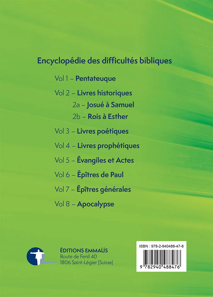 ENCYCLOPEDIE DES DIFFICULTES BIBLIQUES VOL. 7 NT - LES EPITRES GENERALES