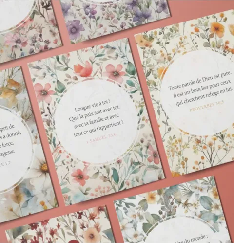 COFFRET 100 VERSETS SUR L'AMOUR DE DIEU DE DIEU - MINI CARTES