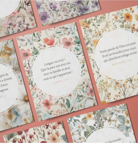 COFFRET 100 VERSETS SUR L'AMOUR DE DIEU DE DIEU - MINI CARTES