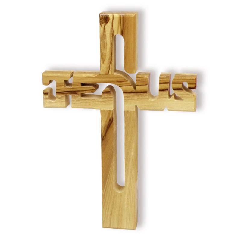PETITE CROIX EN BOIS " JESUS"