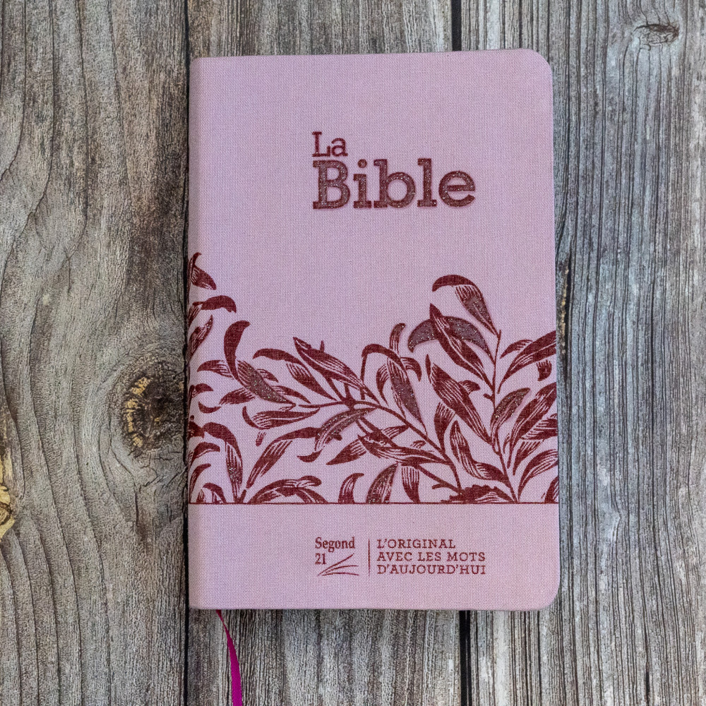 BIBLE SEGOND 21 COMPACTE "PREMIUM STYLE" SOUPLE TOILE ROSE AVEC ONGLETS BIBLE SEGOND 21 COMPACTE "PREMIUM STYLE" SOUPLE TOILE ROSE AVEC ONGLETS