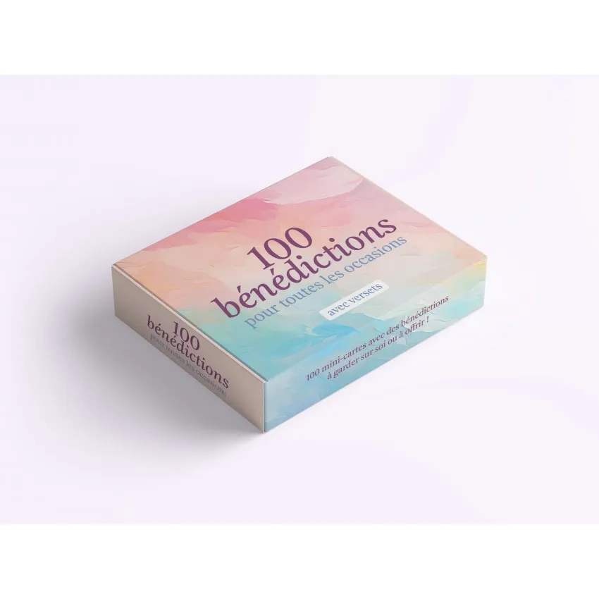 COFFRET 100 VERSETS SUR LES BENEDICTIONS POUR CHAQUE JOUR DE DIEU
