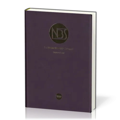 BIBLE NBS ETUDE SOUPLE SIMILICUIR PRUNE ETUI SOUPLE 2 MARQUES PAGE