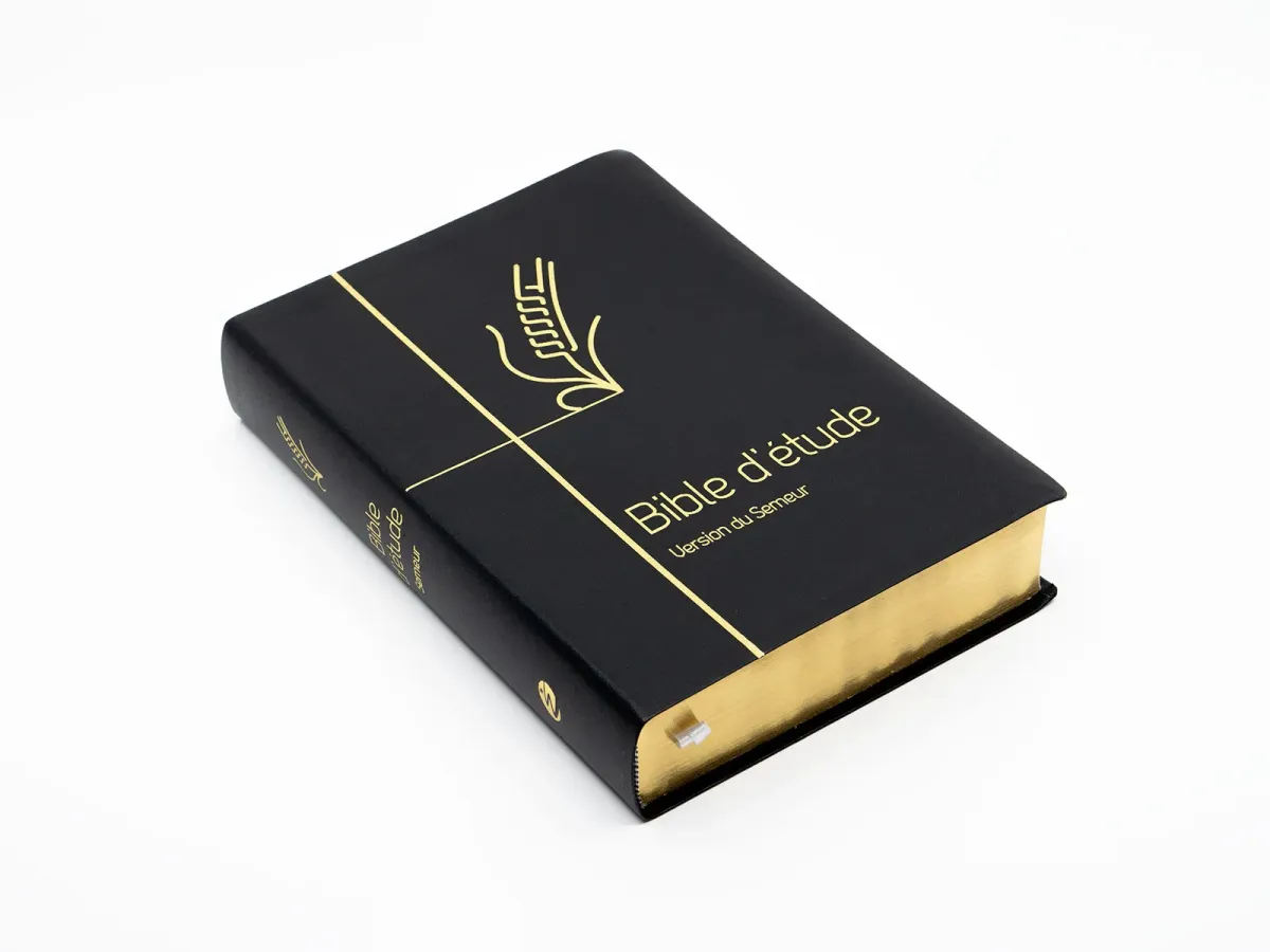 BIBLE SEMEUR 2015 SOUPLE NOIRE TRANCHES DOREES