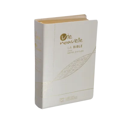 BIBLE SEGOND 21 VIE NOUVELLE SOUPLE TOILE BLANCHE TRANCHES OR