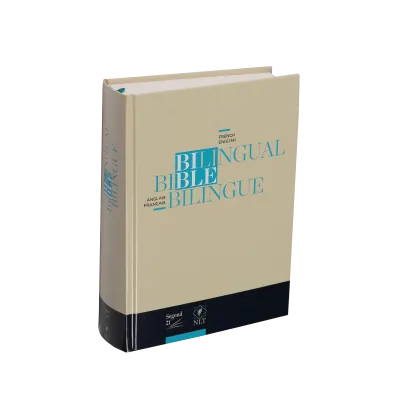BIBLE BILINGUE FRANCAIS/ANGLAIS - S21/NLT - COUVERTURE RIGIDE BLEU