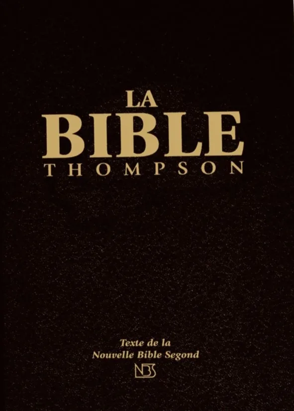 BIBLE NBS THOMPSON, RIGIDE NOIRE, TR.DOREE ONGLETS