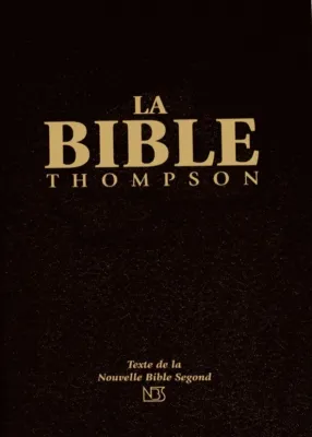 BIBLE NBS THOMPSON, RIGIDE NOIRE, TR.DOREE ONGLETS