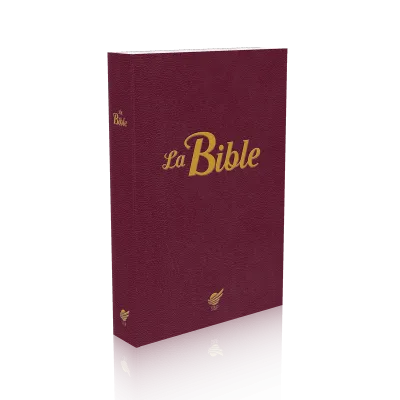 BIBLE SEGOND 1910  SOUPLE GRENAT - PAROLES DE JESUS EN ROUGE