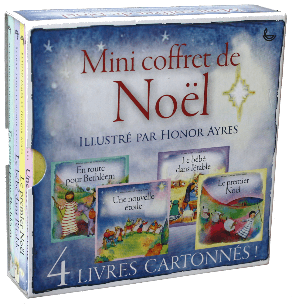 MINI COFFRET DE NOEL - 4 LIVRES CARTONNES !