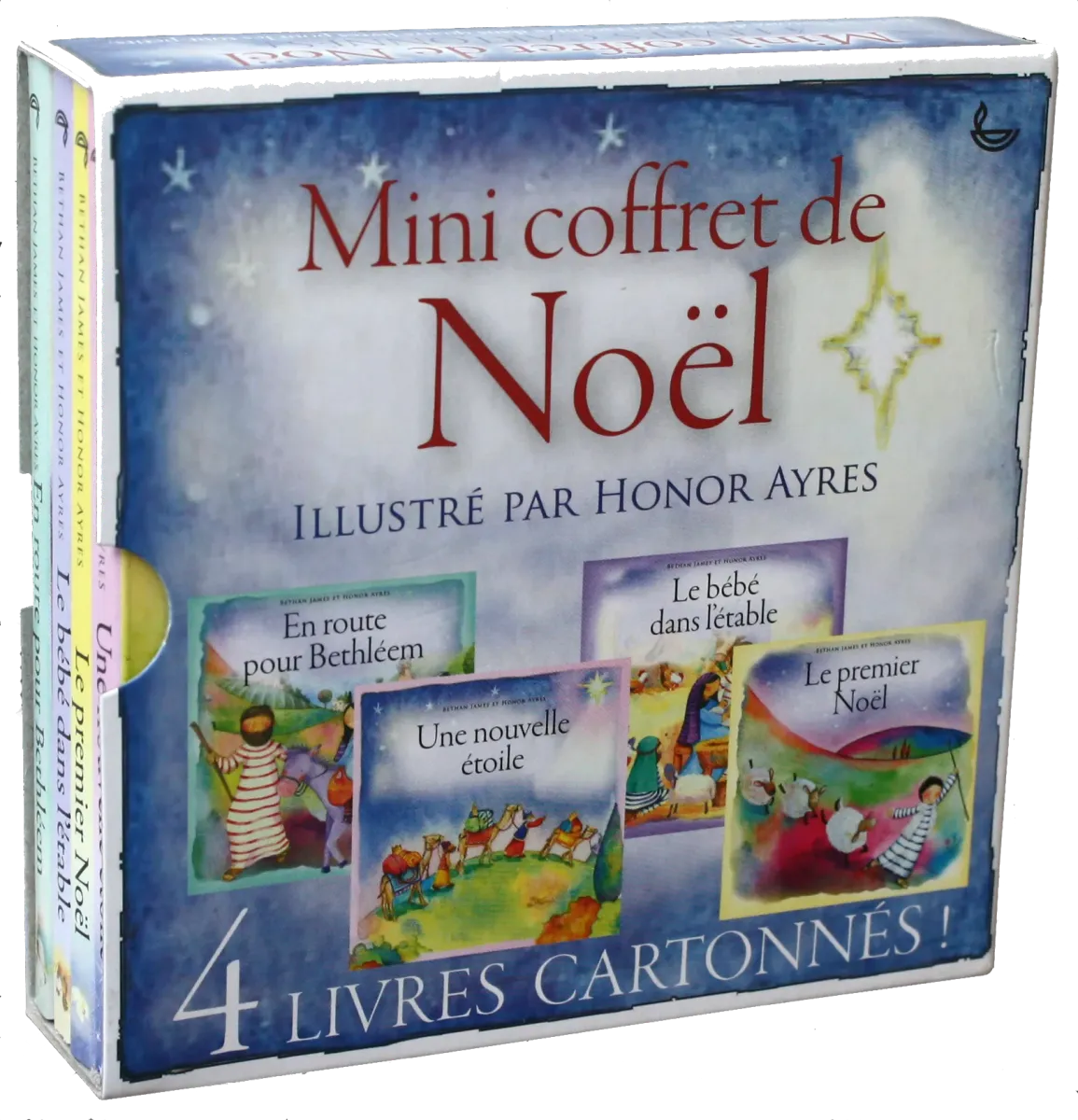 MINI COFFRET DE NOEL - 4 LIVRES CARTONNES !