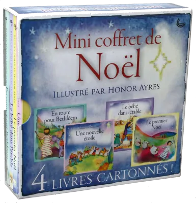 MINI COFFRET DE NOEL - 4 LIVRES CARTONNES !