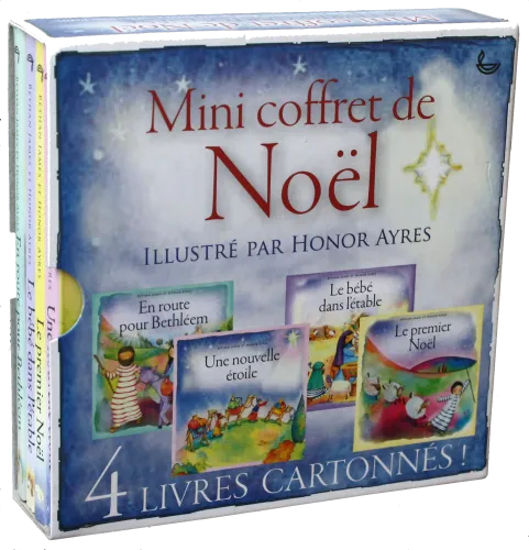 MINI COFFRET DE NOEL - 4 LIVRES CARTONNES !