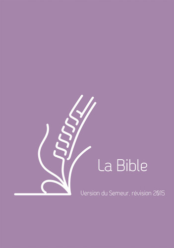 BIBLE SEMEUR FORMAT POCHE COUVERTURE SOUPLE VIOLETTE + ZIP