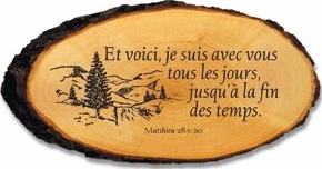 TABLEAU RONDELLE ARBRE ET VOICI JE SUIS AVEC VOUS...