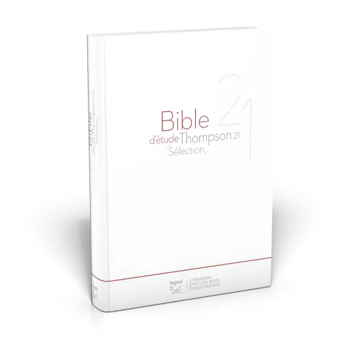 BIBLE ETUDE THOMPSON 21 SELECTION SOUPLE BLANCHE