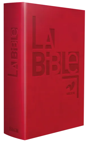 BIBLE PAROLE DE VIE COMPACT SEMI-RIGIDE SIMILICUIR ROUGE APOCRYPHE