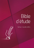 BIBLE ETUDE SEMEUR 2018 RIGIDE ROUGE TRANCHE BLANCHE