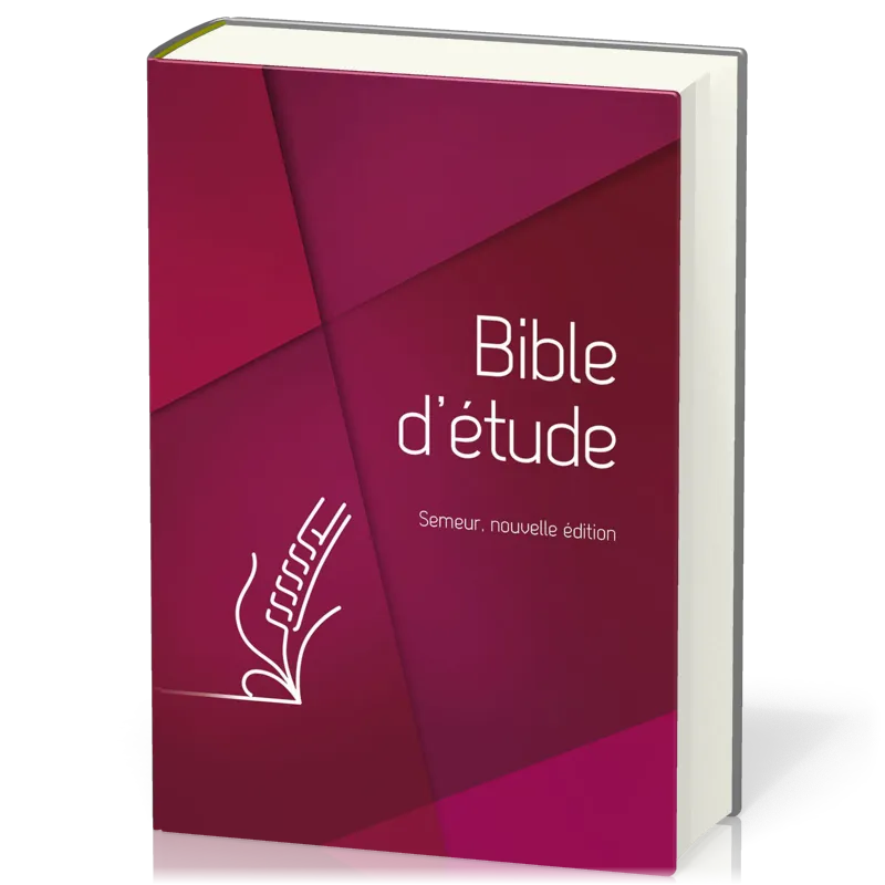 BIBLE D'ETUDE SEMEUR 2018 RIGIDE ROUGE TRANCHE BLANCHE