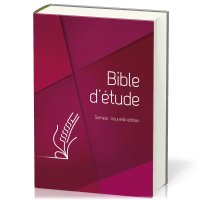 BIBLE ETUDE SEMEUR 2018 RIGIDE ROUGE TRANCHE BLANCHE