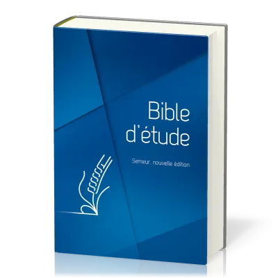 BIBLE ETUDE SEMEUR 2018 RIGIDE BLEU TRANCHE BLANCHE