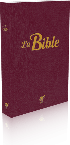 BIBLE SEGOND 1910  SOUPLE GRENAT - PAROLES DE JESUS EN ROUGE